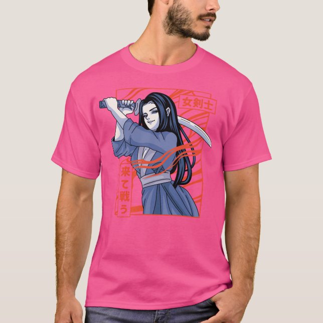 T-shirt Japonaise Katana Anime (Devant)