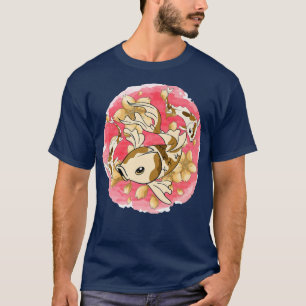 T-shirt Japonaise Sakura Nishikigoi Koi Poisson Fleur de c