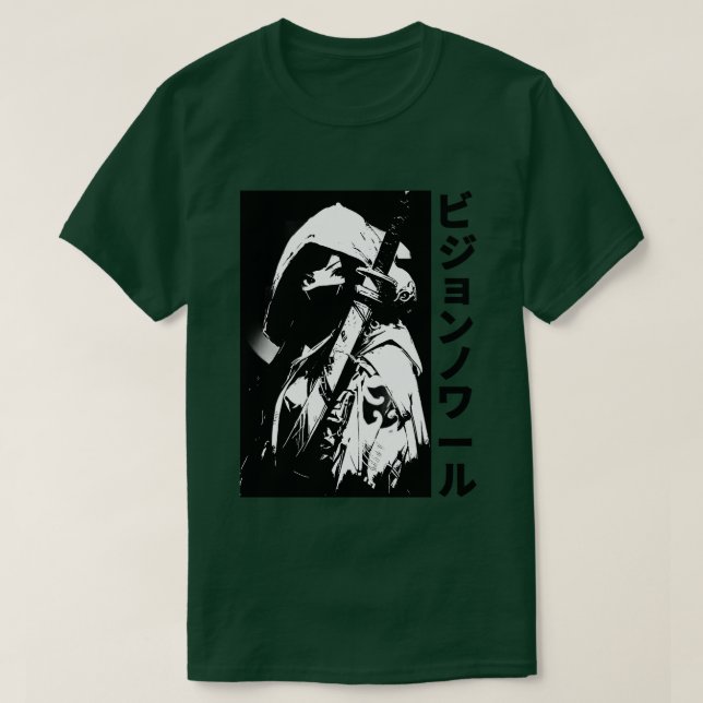 T-shirt Japonaise Samurai fille Ninja Hip hop Style urbain (Design devant)