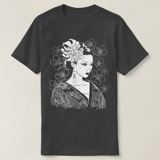 T-shirt Japonaise Samurai Sinobi Fighter Ninja Martial (Design devant)