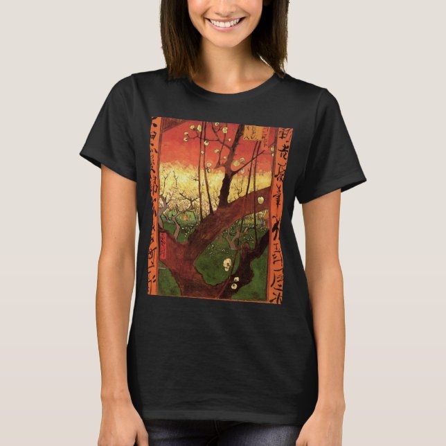 T-shirt Japonisme : Arbre à prune fleuri par Vincent van G (Devant)
