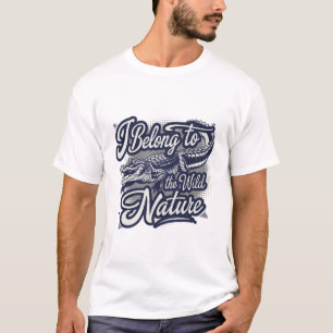 T-shirt J'Appartiens À L'Alligator Américain Nature Sauvag