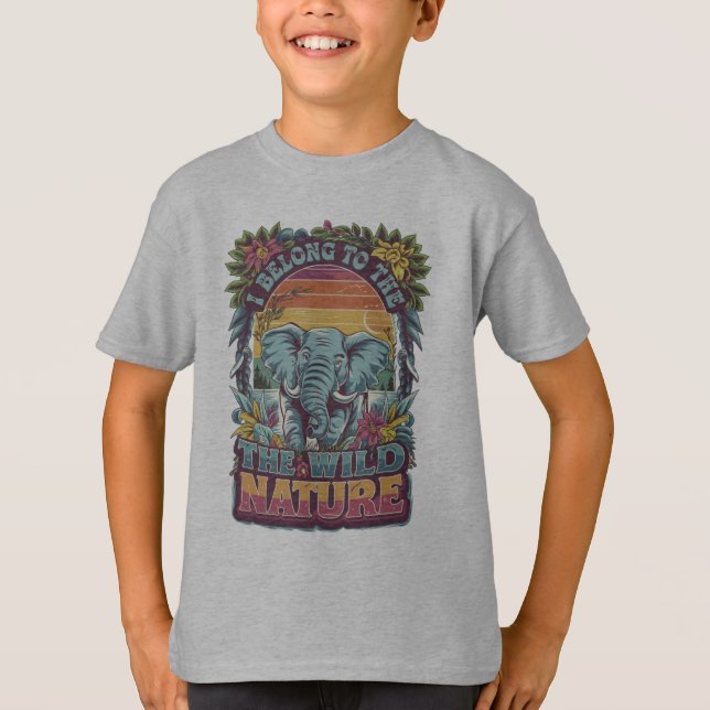 T-shirt J'Appartiens Aux Amateurs D'Éléphants De Nature Sa (Devant)