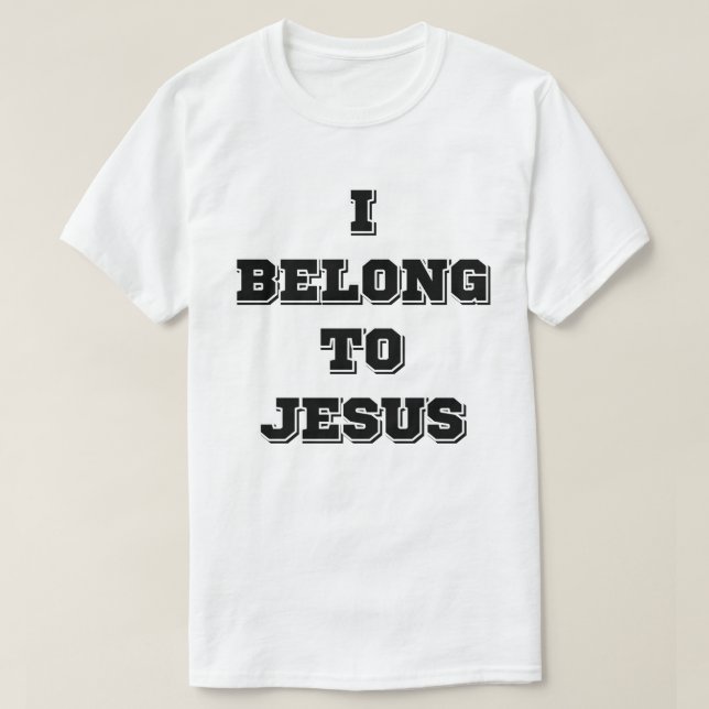 T-shirt J'Appartient À Jésus (Design devant)