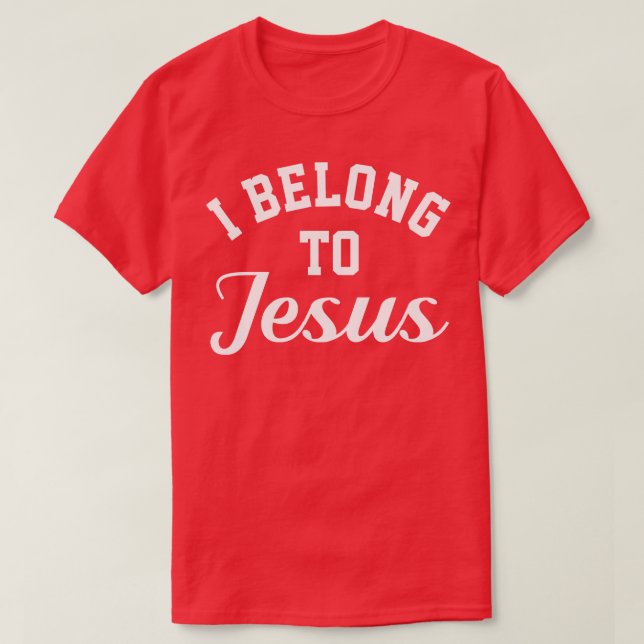 T-shirt J'Appartient À Jésus 2 (Design devant)