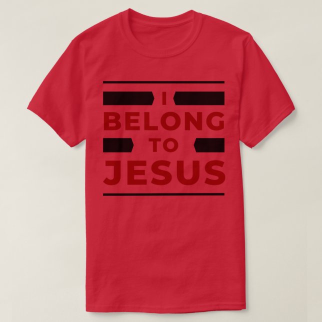 T-shirt J'Appartient À Jésus-Christ 1 (Design devant)