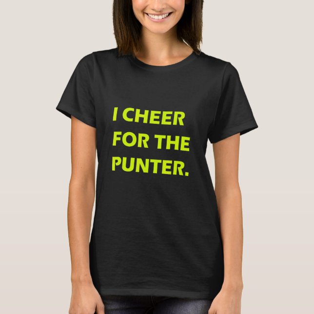 T-shirt J'applaudis pour The Punter Tee (Devant)