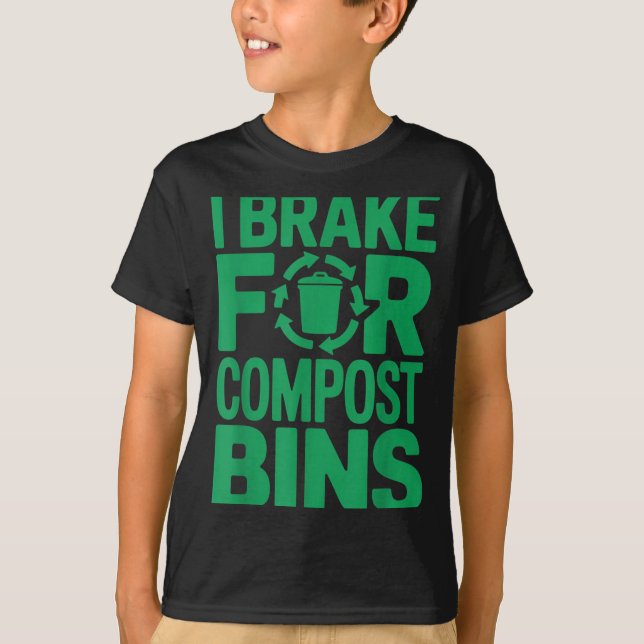 T-shirt J'applique les freins pour les bacs à compost cita (Devant)