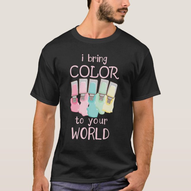T-shirt J'Apporte De La Couleur À Vos Techniciens De L'Ong (Devant)