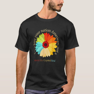 T-shirt J'apprécie votre nation américaine, pas une tempêt