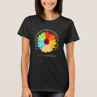 T-shirt J'apprécie votre nation américaine, pas une tempêt