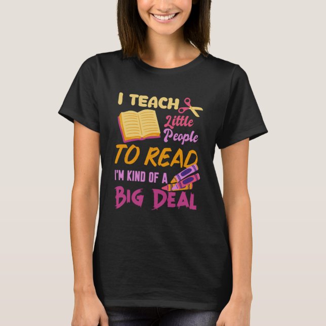 T-shirt J'Apprends Aux Gens À Lire Le Livre Big A Deal Liv (Devant)