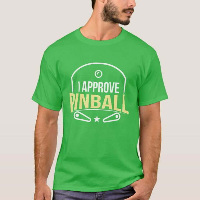 T-shirt J'approuve Pinball boy (Devant)