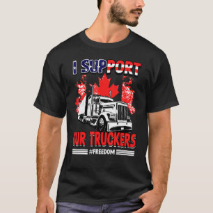 T-shirt J'appuie le convoi des camionneurs 2022 Freedom Ca