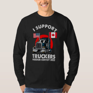 T-shirt J'appuie le convoi pour la liberté des camionneurs