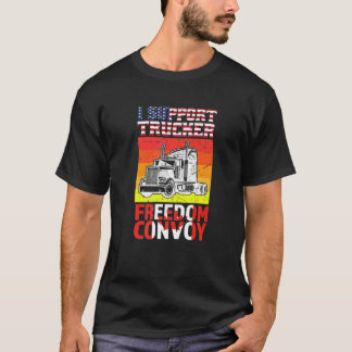 T-shirt J'appuie Truckers Freedom Convoy 2022 États-Unis C