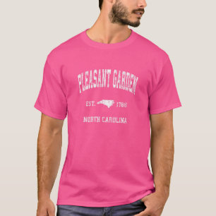 T-shirt Jardin agréable Caroline du Nord Nc Athlétisme Vin