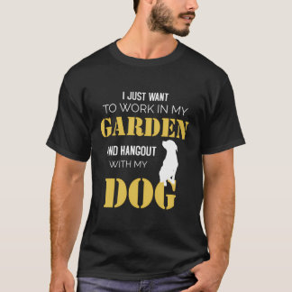 T-shirt Jardin Amusant Jardin Et Don De Chien - Femmes Hom
