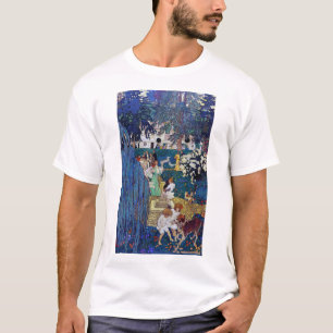 T-shirt Jardin avec chien et chat, Jessie Willcox Smith