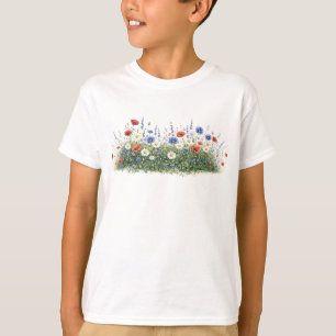 T-shirt jardin botanique de prairie fleurie