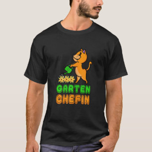 T-shirt Jardin Chef Chat Chaton Miaou Hobby Jardinier Jard