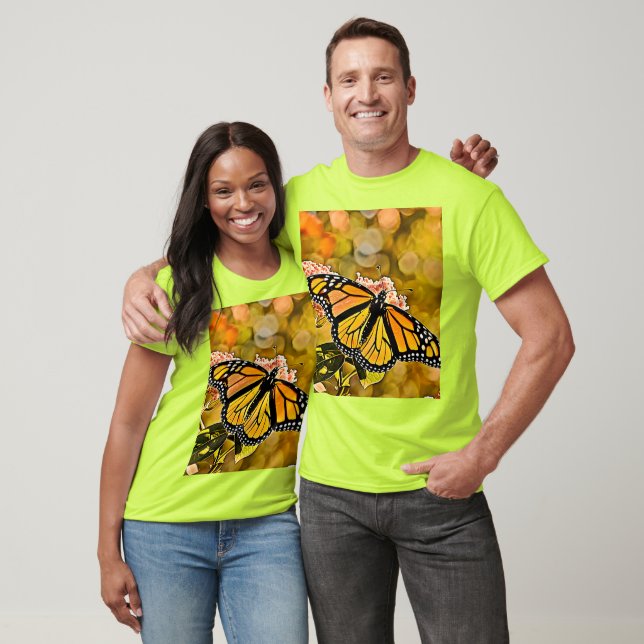 T-shirt Jardin d'art papillon monarque (Unisexe)