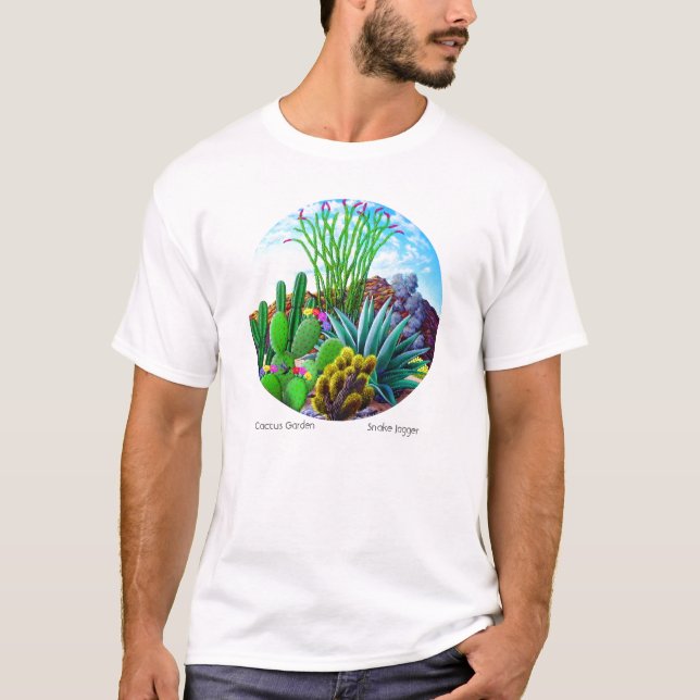 T-shirt Jardin de cactus (Devant)