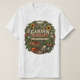 T-shirt Jardin de campagne vintage