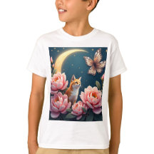 t-shirt jardin de chats au clair de lune, chaton m