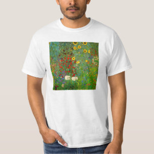 T-shirt Jardin de ferme de Gustav Klimt avec des