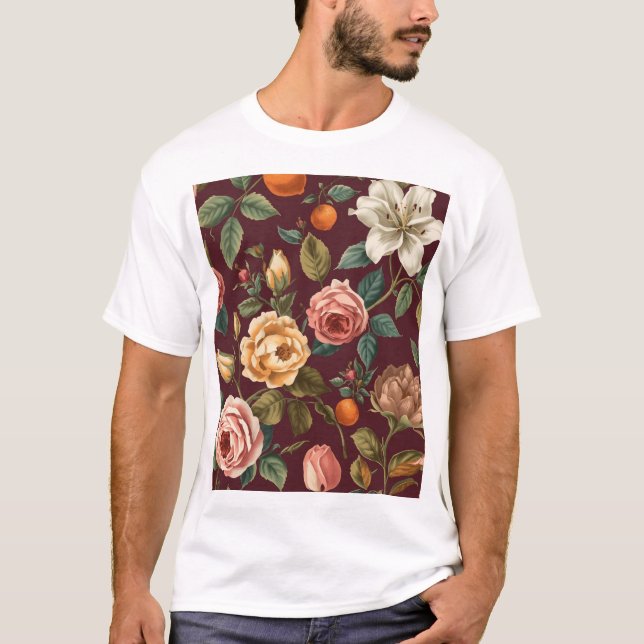 T-shirt Jardin de fleurs (Devant)