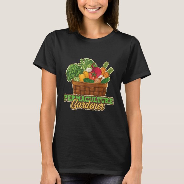 T-shirt Jardin de jardinage de Permaculture (Devant)