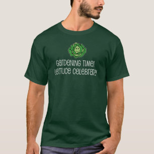 T-shirt Jardin de la laitue de l'heure célébrer le jeu de