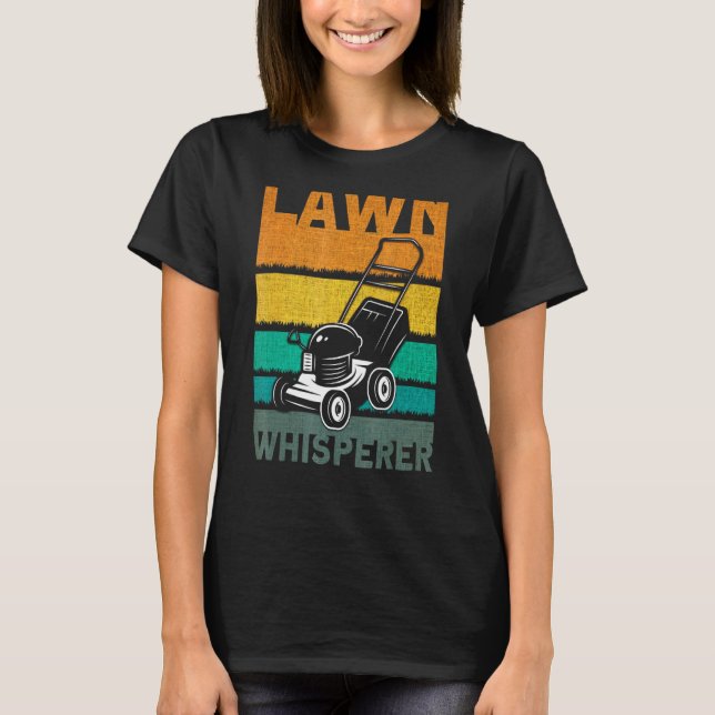 T-shirt Jardin de la tondeuse de pelouse Whisperer (Devant)