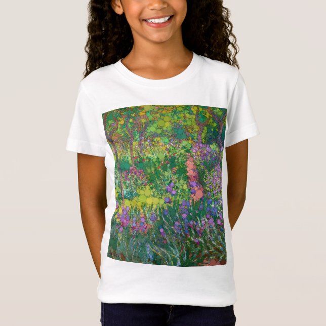T-Shirt Jardin de l'artiste à Giverny, après Claude Monet (Devant)