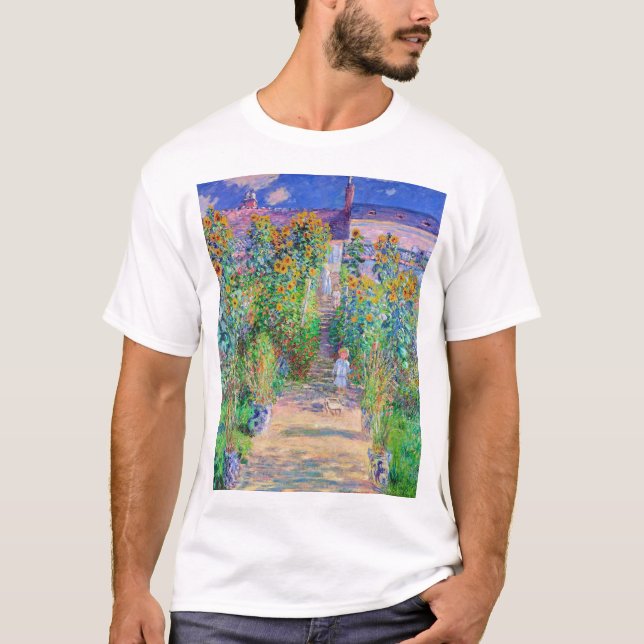 T-shirt Jardin de l'artiste, Monet (Devant)