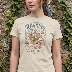 T-shirt Jardin de lecture Cottagecore Floral Club