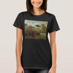 T-shirt Jardin de Monet à Argenteuil par Claude Monet