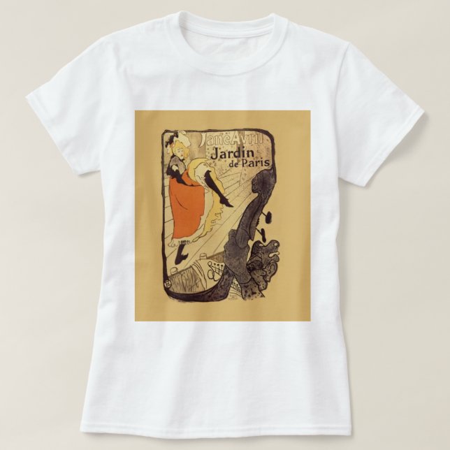 T-shirt Jardin de Paris - Toulouse-Lautrec (Design devant)