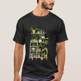 T-shirt Jardin de plantes de chats, folle aux chats et aux