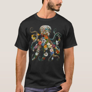 T-shirt Jardin de plongée en scaphandre Fleurs Florales Vi
