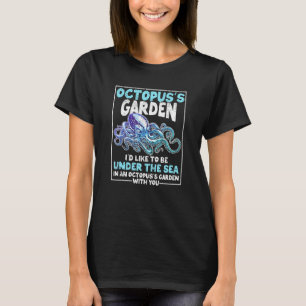 T-shirt Jardin de poulpe Jardinage drôle Kraken Amoureux d