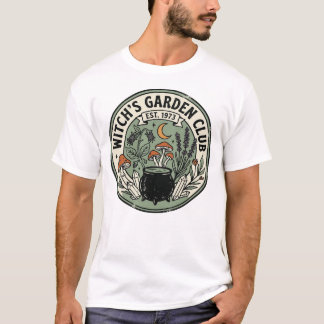 T-shirt Jardin de sorcière gothique graphique rétro funky