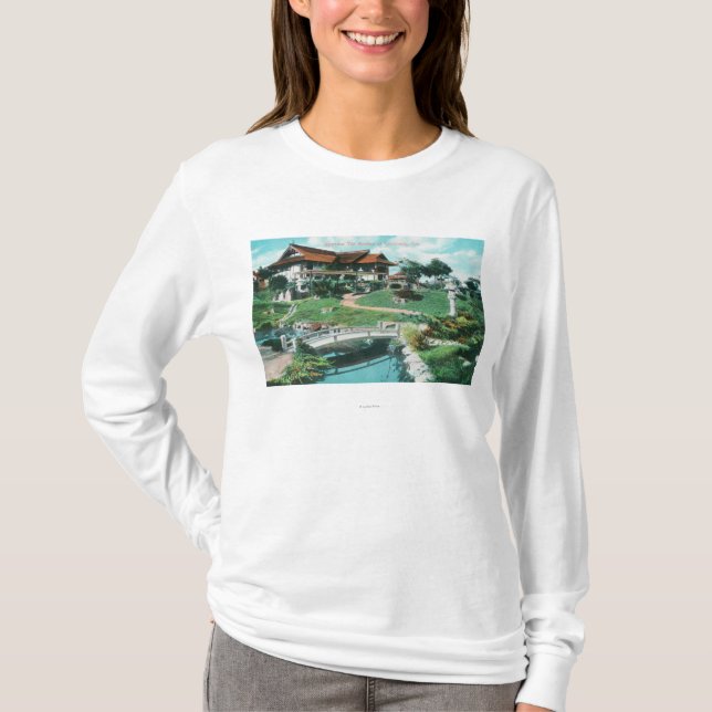 T-shirt Jardin de thé japonais ViewCoronado, CA (Devant)