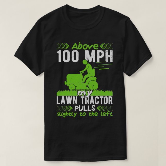 T-shirt Jardin de tondeuse de pelouse Tracteur de gazon Mo (Design devant)
