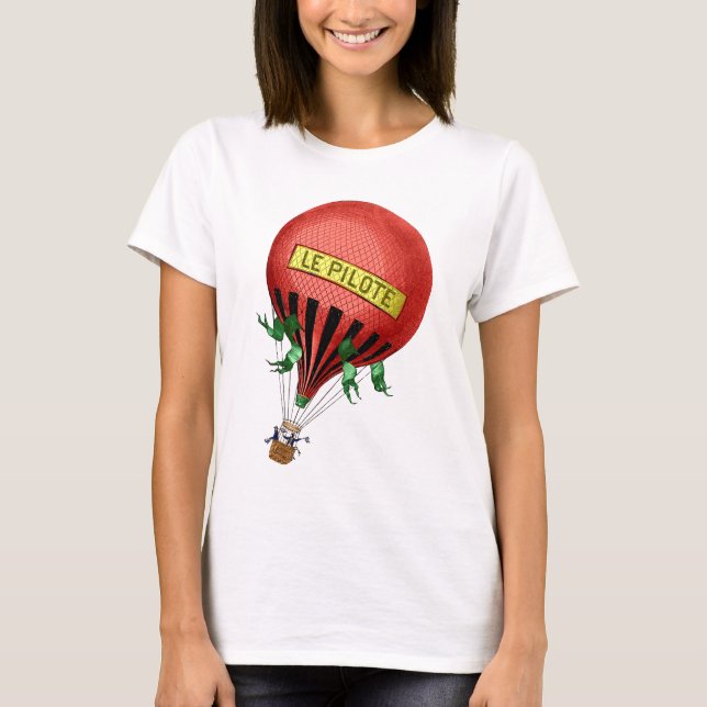 T-shirt Jardin De Tuileries Hot Air Balloon (Devant)