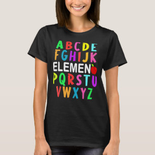 T-shirt Jardin d'enfants Abc Elemeno Prof Cute Retour à l'