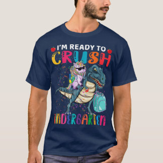 T-shirt Jardin d'enfants Back to School Unicorn Riding Din