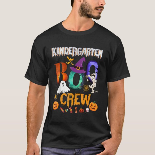 T-shirt Jardin d'enfants Boo Crew enseignant Étudiant Hall (Devant)