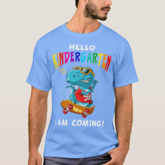 T-shirt Jardin d'enfants cadeau Dinosaur TRex Patinage d'e